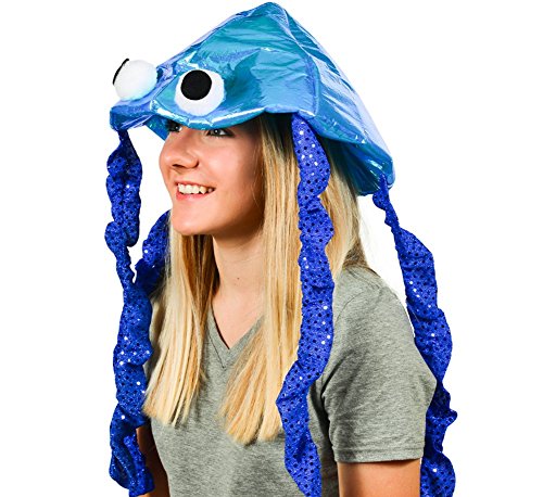 Tigerdoe Jellyfish Hat - Sea Party Hat - Jellyfish Costume - Fish Hat - Costume Hats (Blue) #TOP1