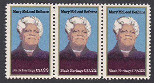 Mary McLeod Bethune Black Heritage USA 22¢ Set Of Three Postage Stamps