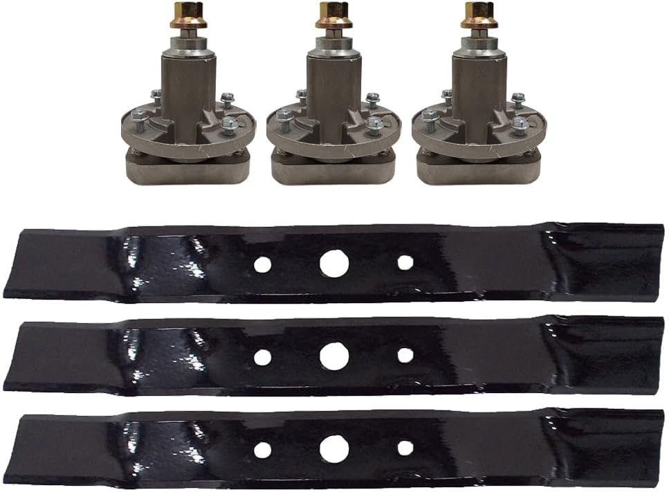 proven part 48 Inch Deck Replacement Kit Blades Spindles GY20785 GX20250