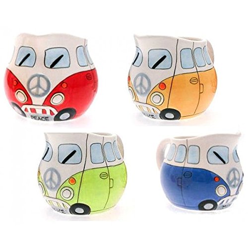 Giftworks Campervan Ceramic Milk Jug Green