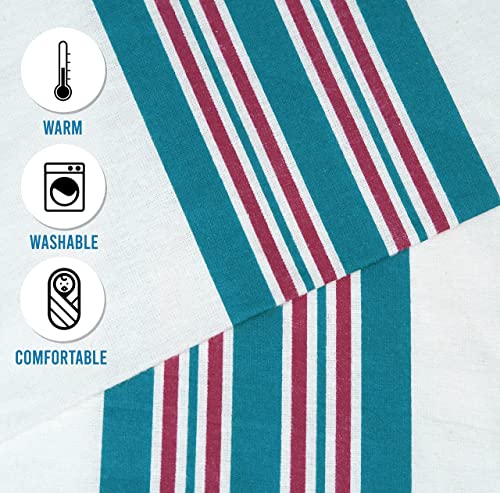Lenenz Baby Receiving Blankets, 100% Cotton Flannel Receiving Blanket, Perfect For Swaddling & Wrapping, Ultra-Soft Hospital Blankets, Size 30 X 40 Inch (6) #TOP3