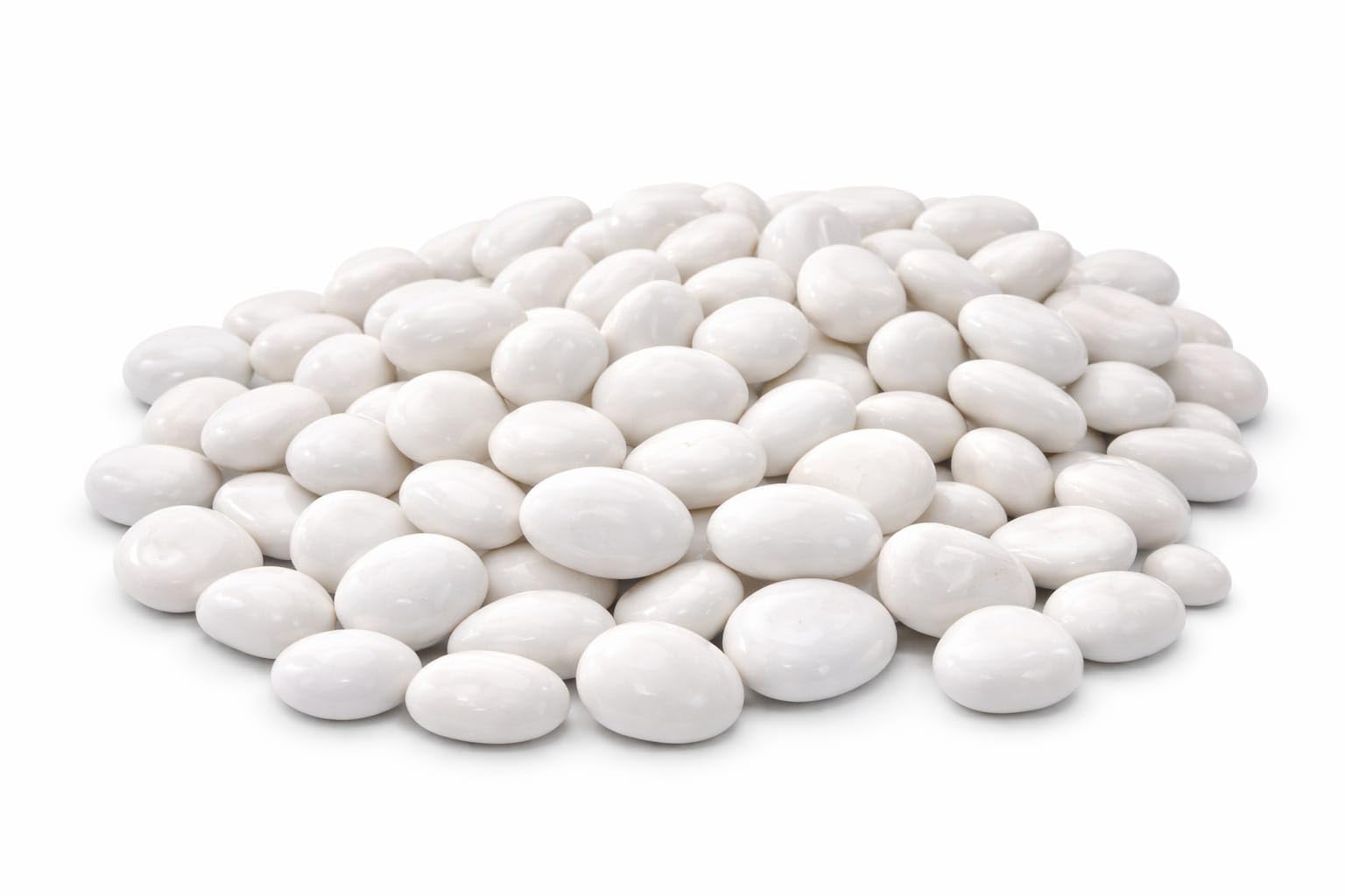 Double Polished Pure White Decorative Pebbles Natural Stone | Glossy Smooth Finish, For Gardens & Aquariums, Weather-Resistant, Retains Soil Moisture, Indoor & Outdoor Use-image-22