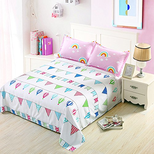 Drap plat dortoir 160x230 résistant aux lavages pour lit simple confortable - 2