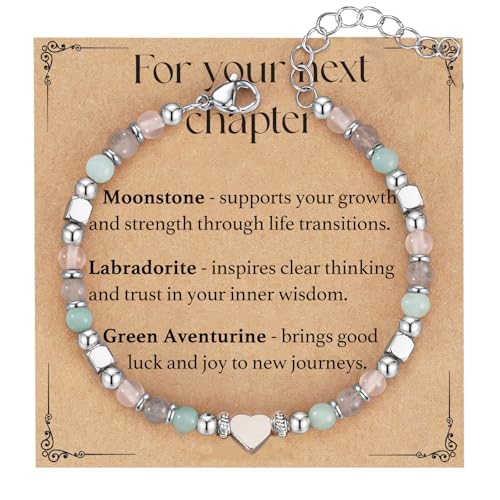 Image of Triple Threat Protection Anxiety Relief Gifts for Women,Natural Healing Crystal Bracelet Evil Eye Jewelry for Her Friends