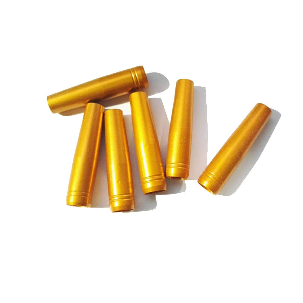 SHARROW 12pcs Tir à l'arc Flèche Insert en Aluminium Connecter la Pointe de Flèche pour Flèches en Bois de 8 mm Flèches en Bambou