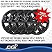 CCI Impostor ® Wheel Skins IMP522BLK, 17 Inch, 5 V Spokes, Painted, Gloss Black, ABS Plastic, with Center Caps, Set of 4, Fits 2025-2026 Chevrolet Equinox LT Model