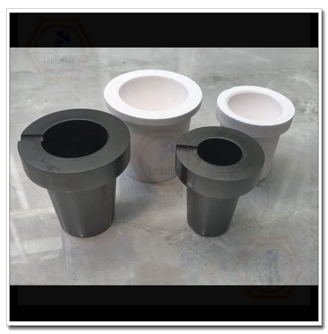 1 piezas 【6kg model】110mm×174mm Crisol de grafito cónico de alta temperatura y pureza para instrumentos de laboratorio