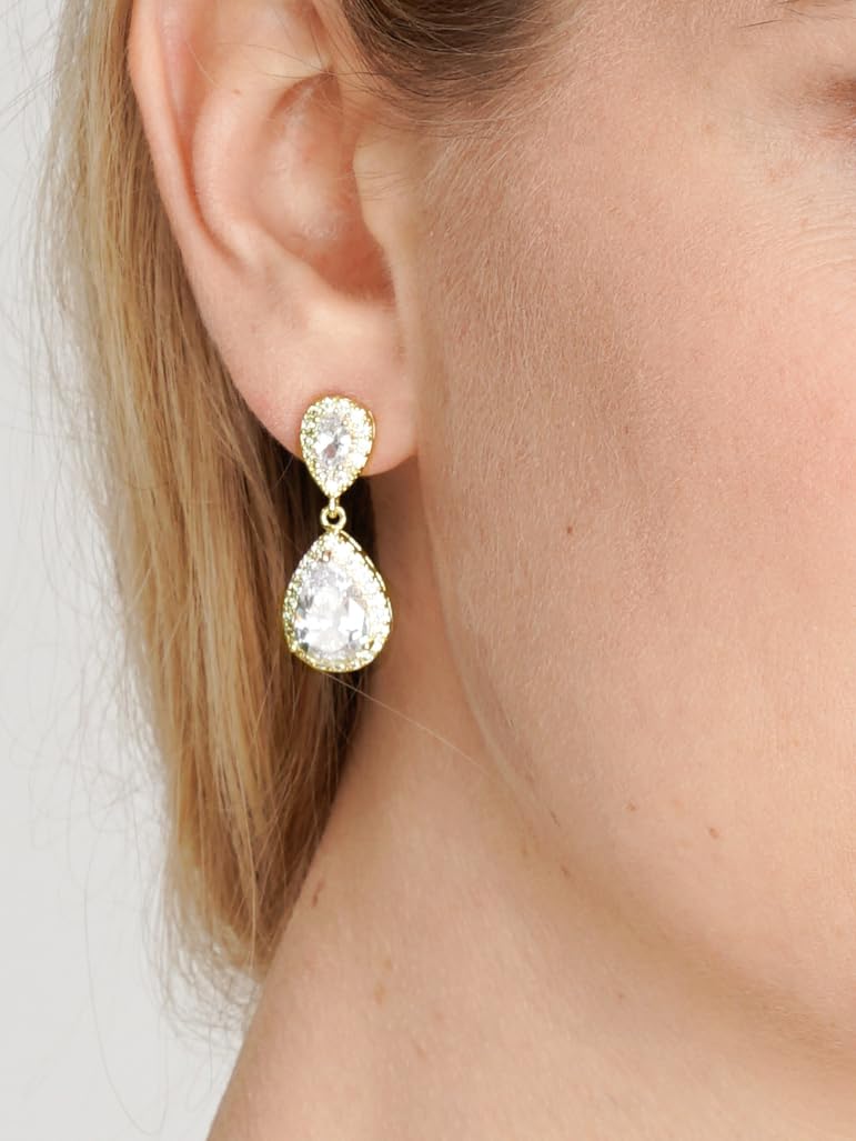 Gold Teardrop Earrings