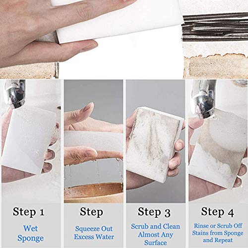 20 stuks Magic Gum Spons, vuilwisser spons, wonderreinigingsspons, vlekgum, nano-melamine sponzen, wand Magic Eraser (A) - Image 4