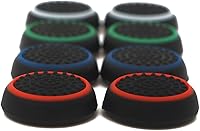 Vista 5 de SUBANG 16 Pieces Silicone Noctilucent Thumb Grip Caps Controller Joystick Cap Covers for PS3 PS4 Xbox 360 Xbox One Analog Stick Caps Replacement