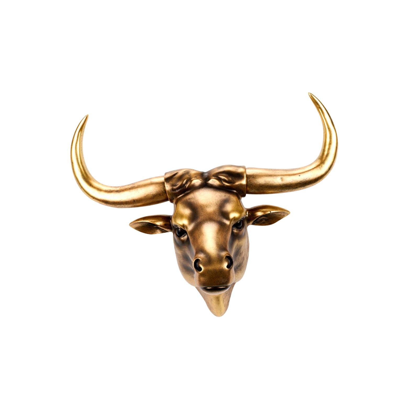 牛の角 壁飾り 盾型 牛の角オーナメント、水牛ツノ壁掛け飾り BCM 0068