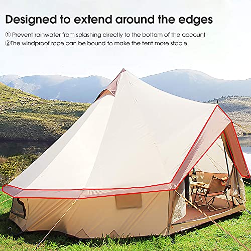 Carpa Bell Tent de Algodón Impermeable para Camping 4 Estaciones miniatura 3