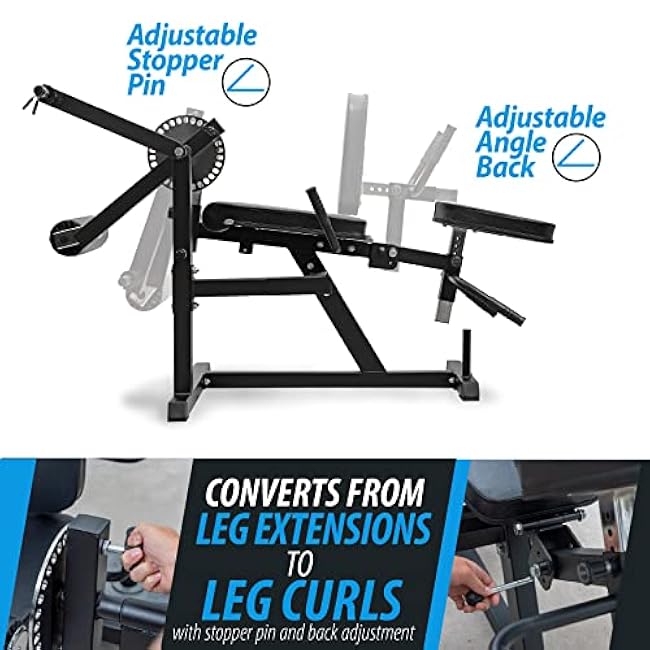 Heavy Duty Adjustable Leg Extension and Curl Machine 2.0