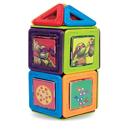 Magformers Teenage Mutant Ninja Turtles 60 Pieces Set, Green And Purple, Educational Magnetic Geometric Shapes Tiles Building Stem Toy Set Ages 3+ #TOP4