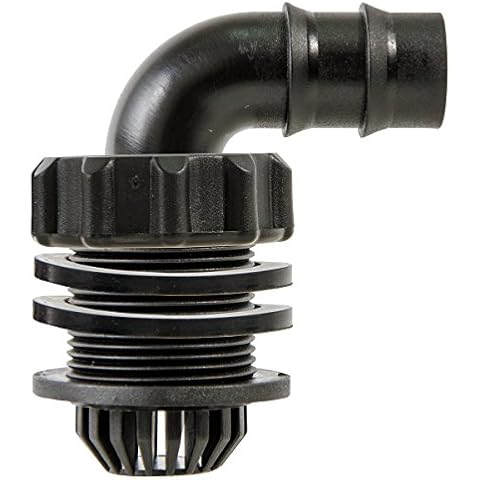 Active Aqua GFEH1 3/4" Grow Flow Elbow Kit (6/Pk) Hardware, Black Cover