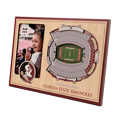 YouTheFan NCAA Florida State Seminoles 3D StadiumView Picture Frame – Doak Campbell Stadium, 12″ x 8″