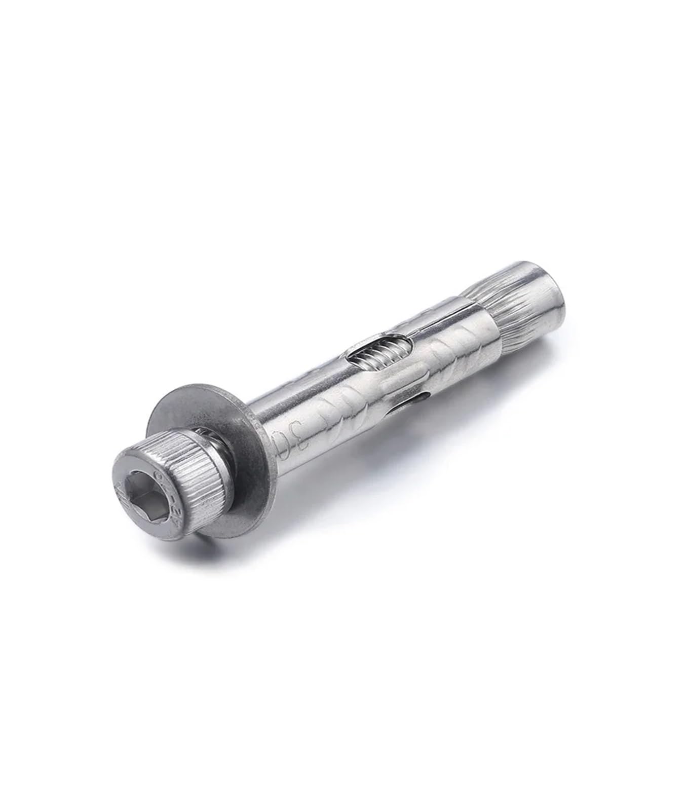 pernos de anclaje, Tornillos de expansión hexagonales con perno interno integrado acero inoxidable 304 A2, M6, M8, M10, M12, 1-3 unidades(M6x70mm 3pcs)