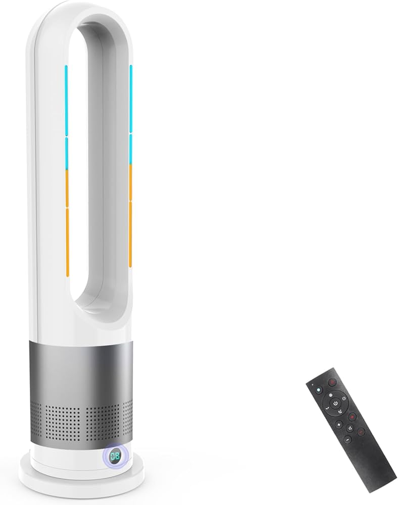 2025最新型タワーファン 扇風機 セラミックヒーター冷暖両用羽根なし Amazon.co.jp: タワーファン 扇風機 セラミックヒーター【2025