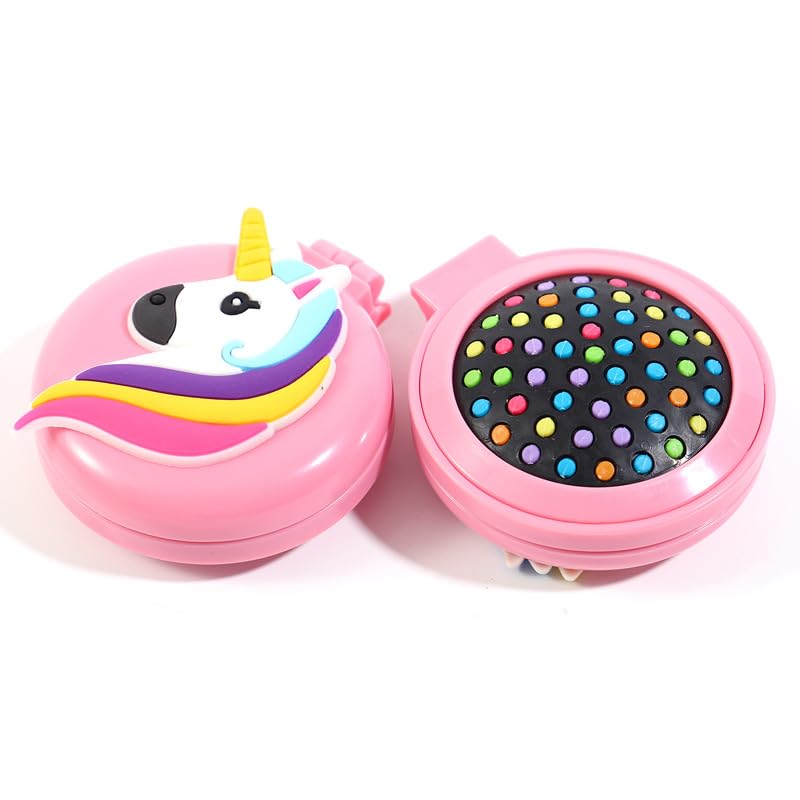 TERA 13 Mirror Hair Comb For Girls (1 Pcs) Unicorn Hair Brush For women, Comb For Kids, Kanjak Gifts, Birthday Return Gifts Hair Co-mb Brush For Girls, Random design-image-35