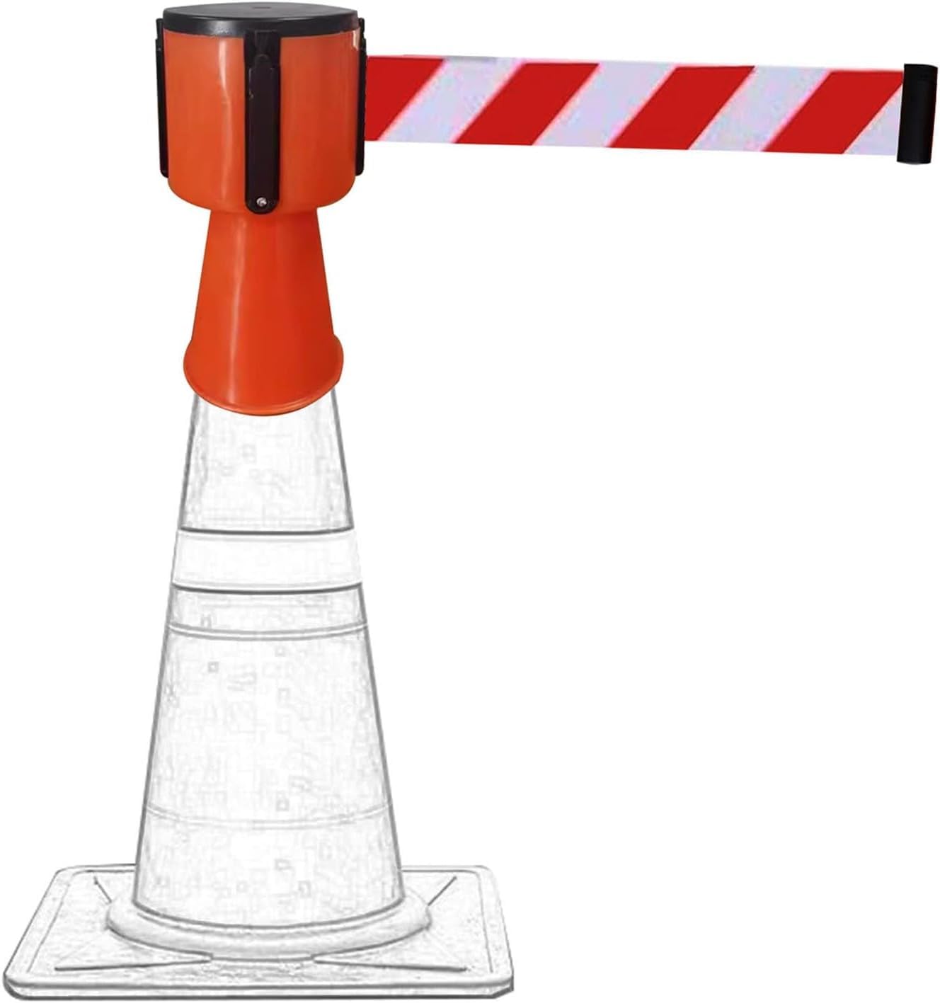 GTHTUHFD Retractable Cone Barrier Tape - 2M,A-5M(16.4FT)