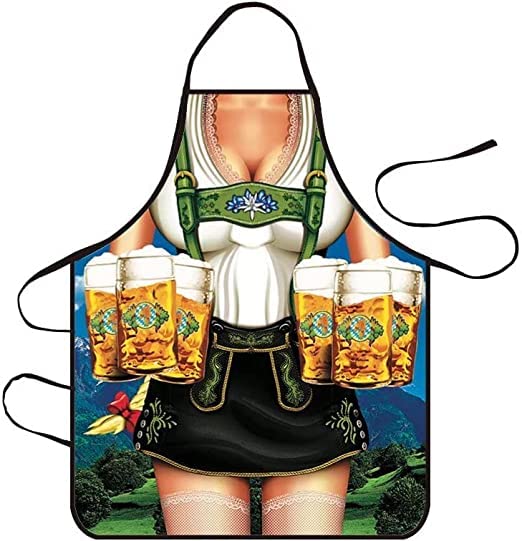Huayifa Chef Delantal, Delantal Divertido de Cocina Funny Cooking Sexy Apron Barbacoa Fiesta Delantal Barbacoa Fiesta Delantal para Pareja Mujeres hombres