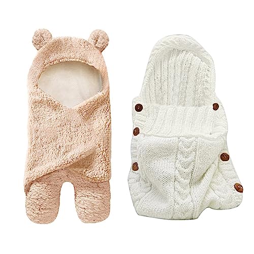 Image of XMWEALTHY Baby Swaddle Blanket - Soft Cotton Plush Receiving Blanket for Newborns, Boys, and Girls, Ideal for Infant 0-6 Months