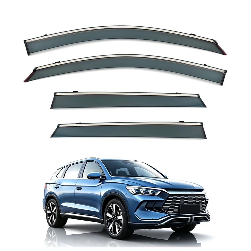 Qoemrhelt Normal 4Pc Set In-Channel Wind Deflectors, For Byd Sealion 5 Ev 2025 2026 Window Visors Rain Guards Vent Visors Rain & Sun Protection,Car Accessories