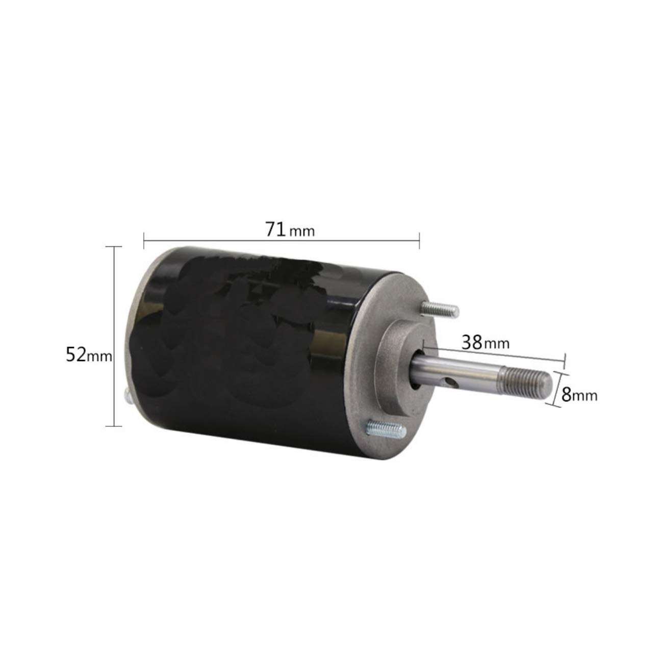 CHANCS Silnik prądu stałego z magnesem stałym o dużej prędkości i niskim poziomie hałasu, 12 V, 3500 RPM, CW/CCW, przełączany silnik elektryczny z regulatorem prędkości obrotowej silnika PWM 20 A