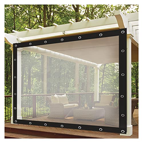 AMZPG wasserdichte Plane für Den Außenbereich Regenvorhang Transparente wasserdichte Folie Ripstop Camping Patio Garten Im Freien Hausgarten (Color : Clear, Size : 2x4m) Cover