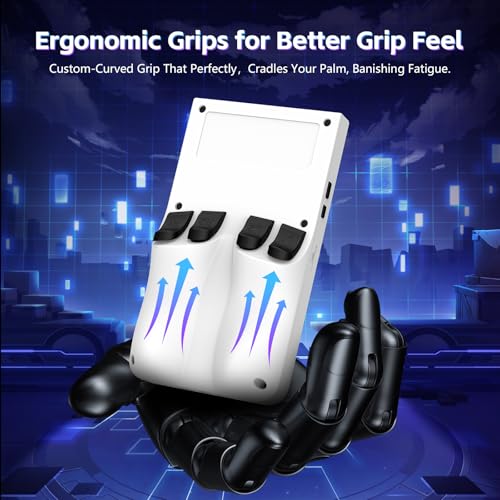 Image of R36MAX Retro Handheld Games Console, Retro Gaming Console with Open Source Linux System, Built-in 22,000+ Classic Game, Video Game Consoles with 4.0 inch IPS HD Screen, 4000mAh Battery (White 128GB)