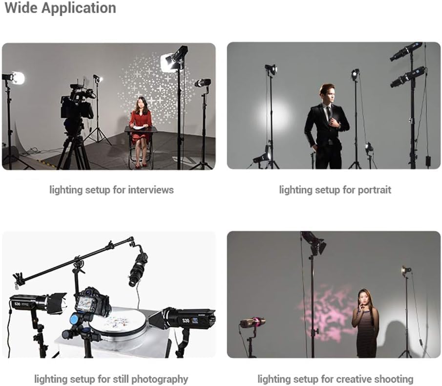 Amazon.com : Godox S30 LED Spot Light with Barndoor, 30W 5600K