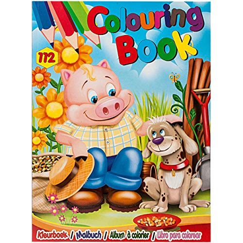 alles-meine.de GmbH 112 Seiten großes XXL Malbuch - A4 - inkl. Name - Dickes Kindermalbuch - für Stifte… – Bild 4