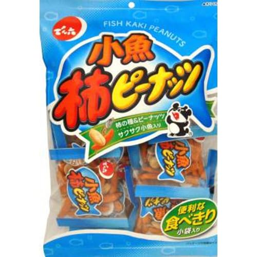 Amazon.co.jp: でん六 小魚 柿ピーナッツ 96g×12袋入 : 食品・飲料・お酒