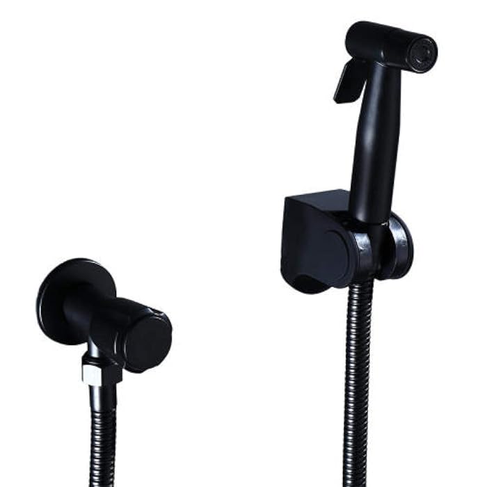 Buy Hand Spray Shower Head Bathroom Toilet Adapter Hose Kit Black
