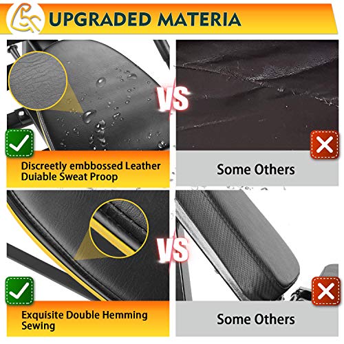 ZENOVA Adjustable Weight Bench, Flat Incline Decline Exercise Workout Bench with Leg Extension and Curl,Training Bench for Full Body Workout (Upgrade Version)