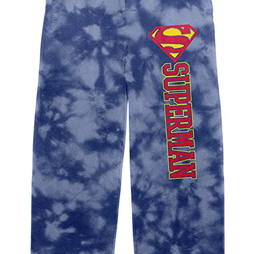 Bioworld Superman Men's Blue and White Cloud Sleep Pajama Pants2