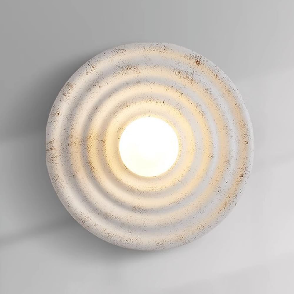 Applique da Parete nordica Bianca, Lampada Rotonda con Paralume a Globo in Vetro, Applique Moderne, Illuminazione per Soggiorno, Camera da Letto, Comodino, Attacco G4