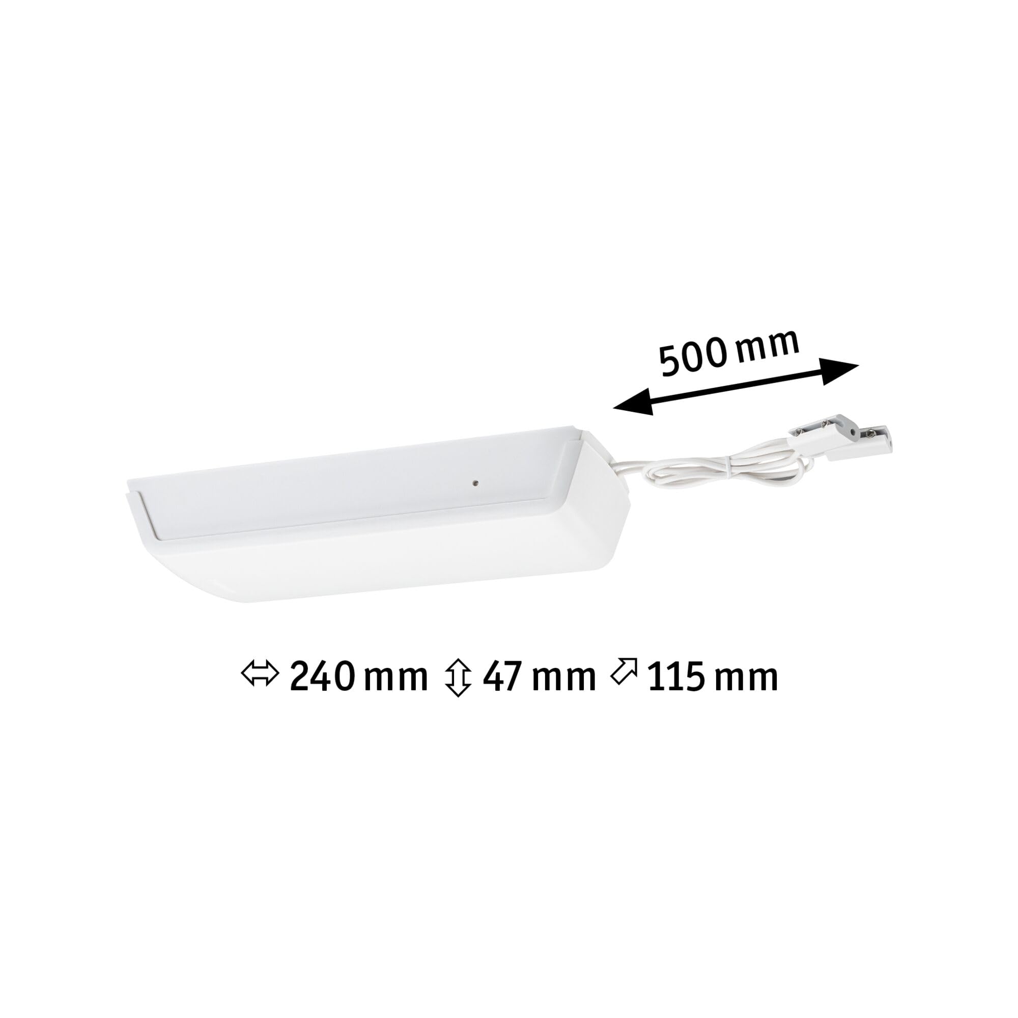 Paulmann 97839 Système câble transfo CC carré max. 60 watts extensible Blanc plastique