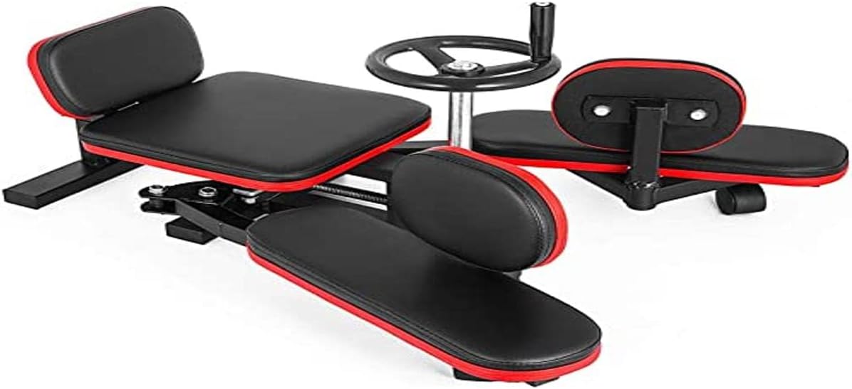 FlowerW150 kg Pro Leg Stretcher Leg Stretch Machine Heavy Duty Steel Frame Leg Stretcher Training Fitness Equipment Leg Stretcher for Home Gym