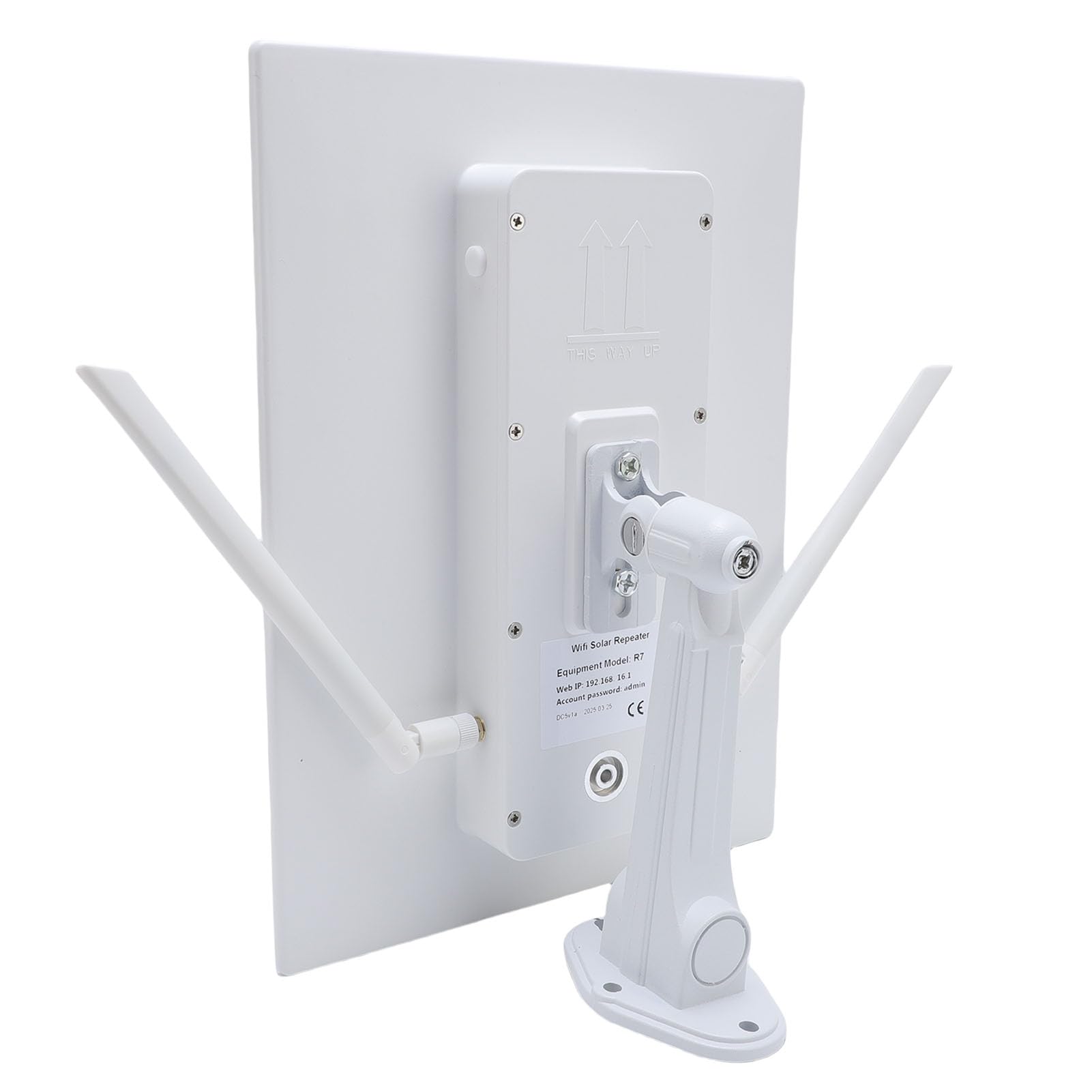 Fabater Ripetitore WiFi Solare Ad Alta velocità da 300 Mbps Ripetitore di Segnale WiFi Solare da 15 W - Supporta 15 Dispositivi per da Esterno