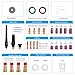 RX WELD 57PCS TIG Welding Torch Stubby Gas Lens #12 Glass Cup Kit For WP-17/18/26
