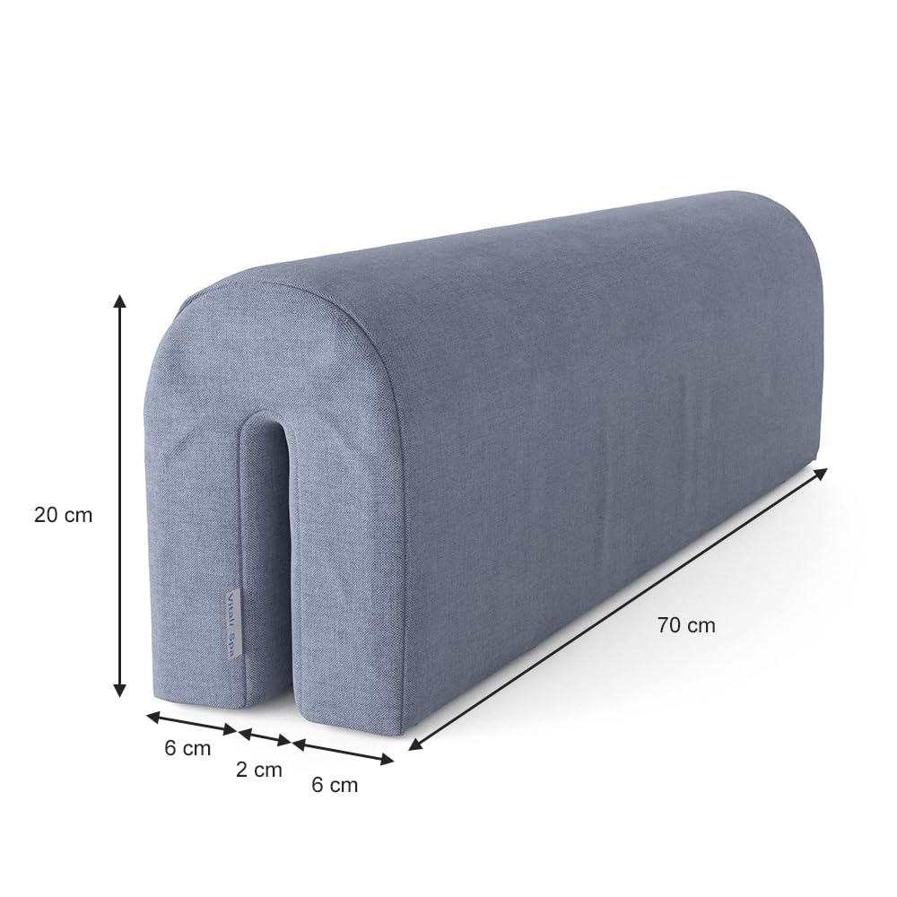 VitaliSpa Bettumrandung, Grau, 70 x 20 cm, für sicheren Rundumschutz am Kinderbett anpassbar