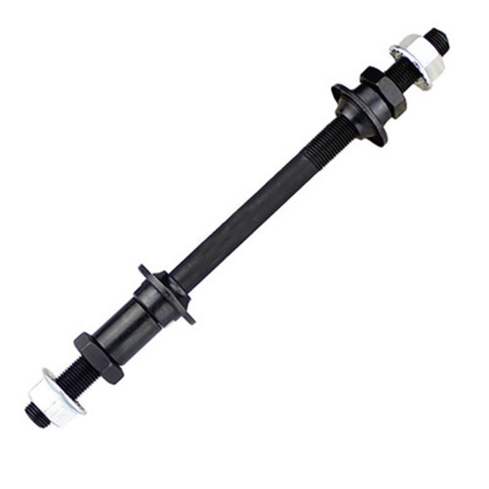 Bike Axle, Bicycle Wheel Hub Axle Extended Rear 240mm Steel Solid Spindle Shaft For MTB Fat Bike Snowmobile Accessosies