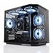 ionz Gaming PC - AMD Ryzen 5 5500, Nvidia RTX 3050, 16GB RAM, 1TB NVMe SSD, Windows 11, 500W 80+ PSU, WiFi, (Apex, Black)