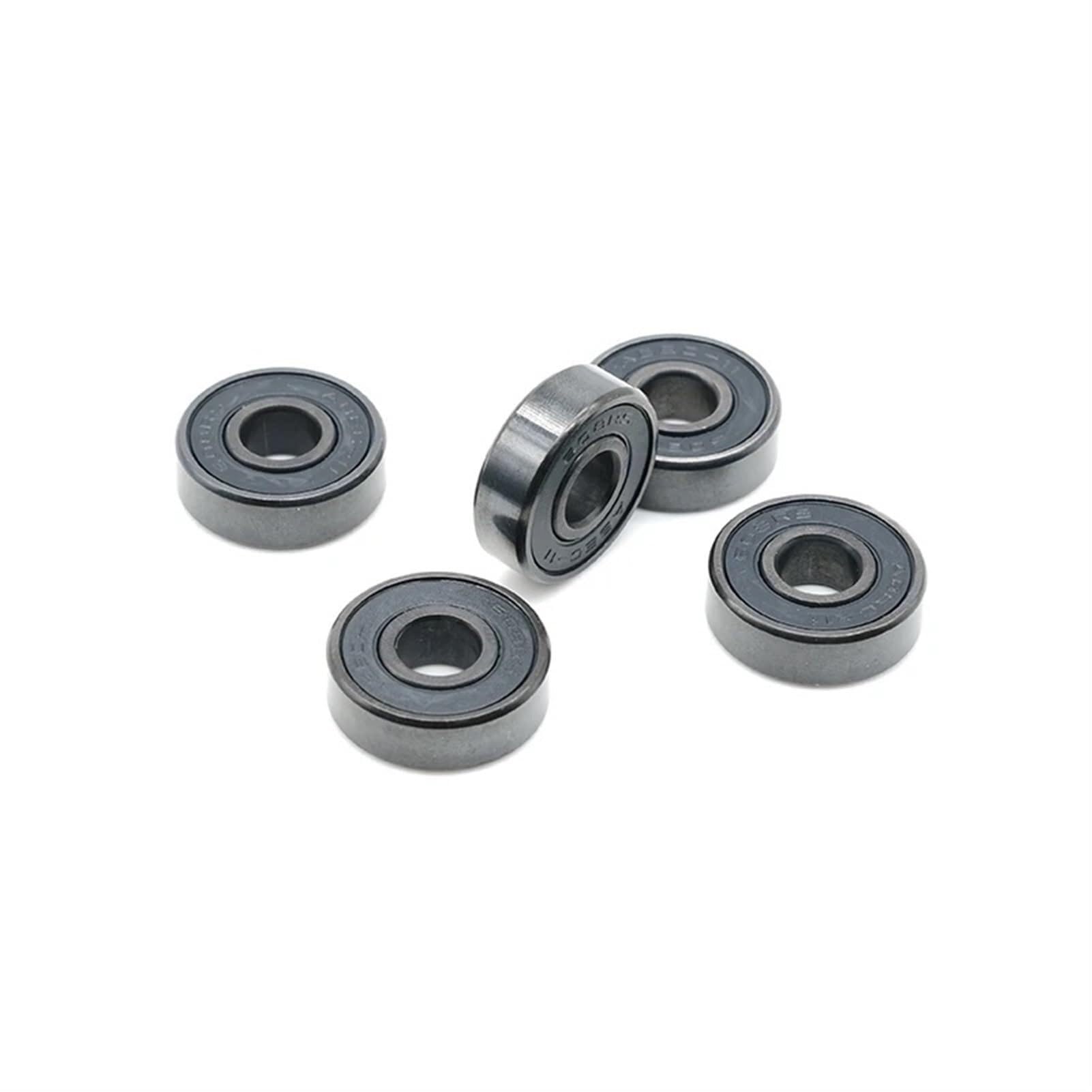 Łożyska kulkowe, ABEC9 608 2RS łożysko koła do rolek 608 RS antykorozyjne łożyska kulkowe do deskorolki 608RS czarne uszczelnione 8x22x7mm