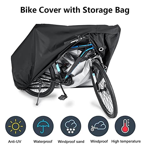 Image of AUTO OPREMA Water Resistant Bicycle Cover for All Bicycles Black Cover (Universal)