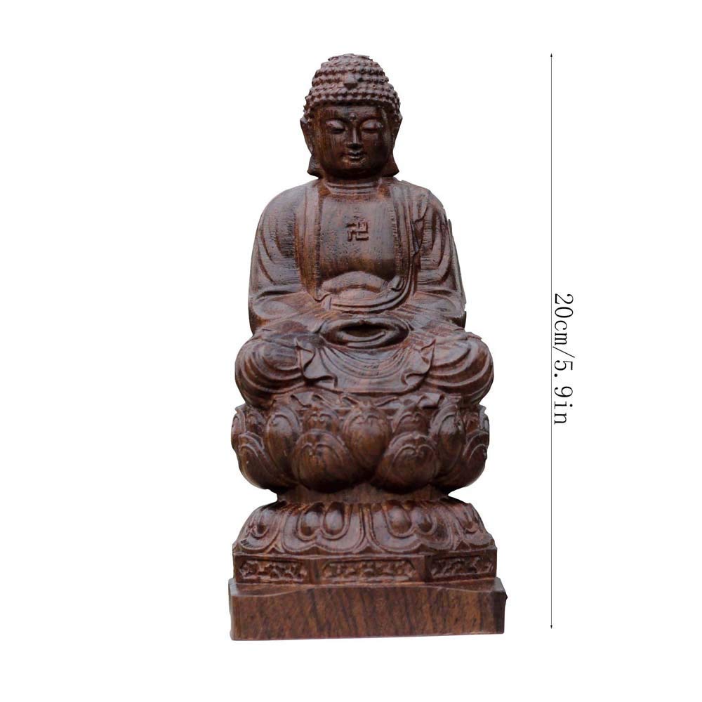 沈香木製仏像 約20cm Amazon.co.jp: 装飾品 沈香 座仏像、木製