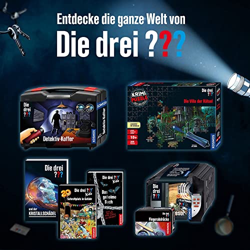 Die drei ??? Fingerabdrücke von KOSMOS, 632335, Detektiv Gadget, spannendes Detektiv-Spielzeug Set für Kinder ab 8 Jahre, Geschenk für Geburtstag, Mitbringsel, Schwarz