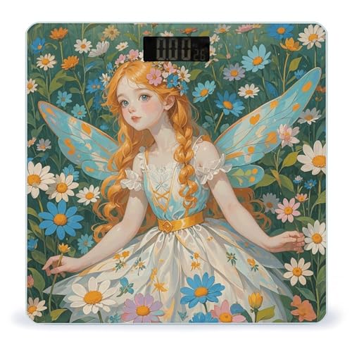 Báscula digital Pfhorn Flower Fairy para baño con vidrio templado miniatura 1