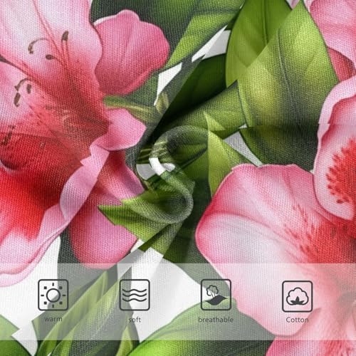 Painted Pink Azalea Flowers Girl Panties Cute Toddler Underwear Floral Cotton Colorful Briefs Kids Undies 2t3